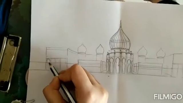 Brighton pavilion | Pencil sketch | Pallavi Jain |