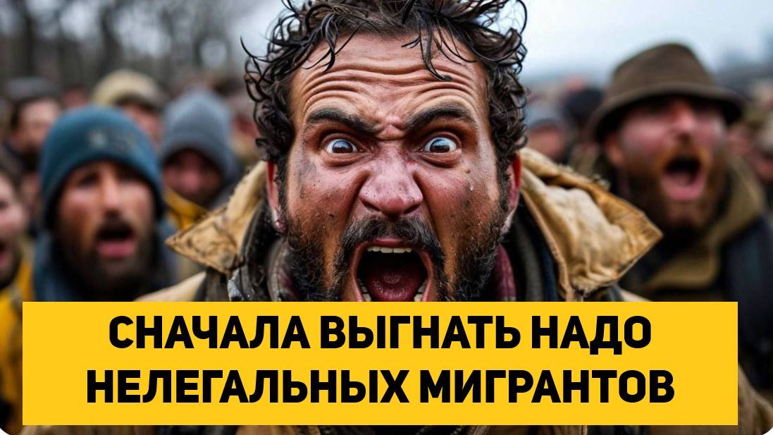 СНАЧАЛА ВЫГНАТЬ НАДО НЕЛЕГАЛЬНЫХ МИГРАНТОВ А УЖЕ ПОТОМ КОГО-ТО ЗАПУСКАТЬ