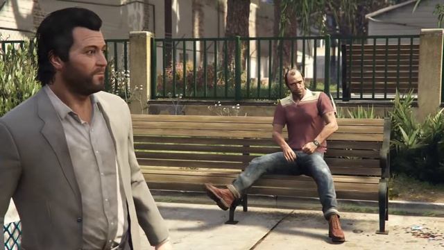 Grand Theft Auto V - Trevor Throwing Rocks at Michael (PS4 Pro Gameplay)