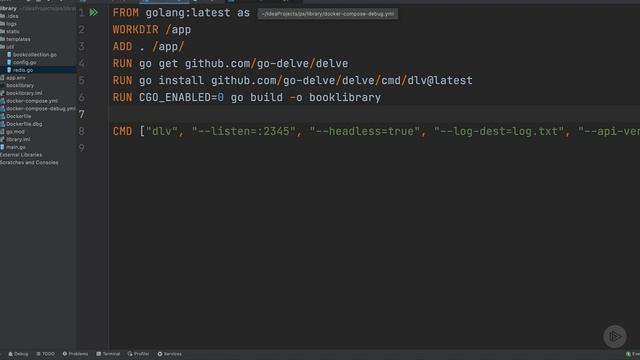 2. Debugging the App Locally Using Delve