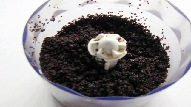 Десерт из бисквита с маком