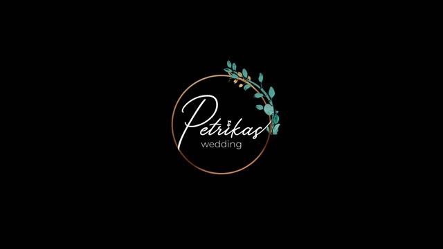 Анимация свадебного лого Petrikas wedding