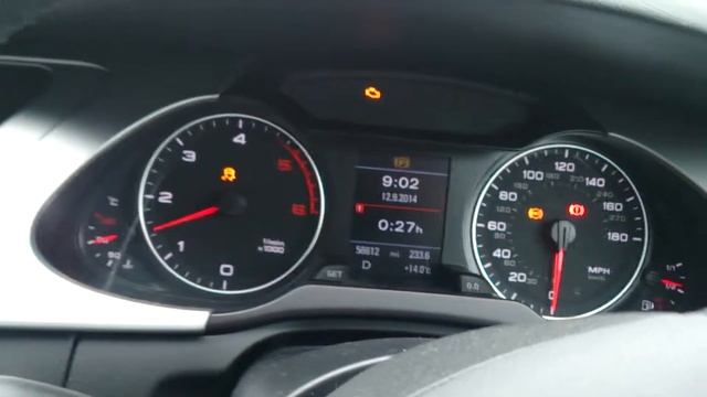 Audi A4 B8 Speedometer Malfunction