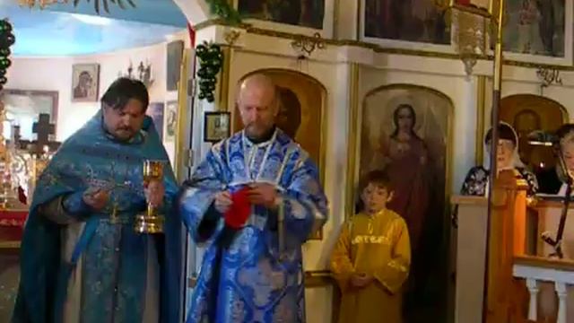 Таинство Причастия в храме Тюльгана 7 апреля 2019 года