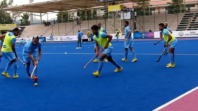 India mens hockey team mini game in slow motion