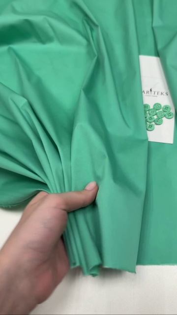 Шлифованный сорочечно-плательный хлопок ALTA MODA. Цвет мятный
