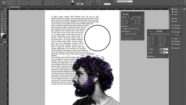 InDesign   TextWrap,Linking