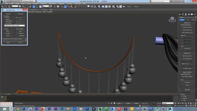 curtain 3ds max \ step by step ,3D curtains