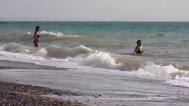 Западный Крым👙Николаевка 2016👙Чистый пляж и море👙(14.09.2016)