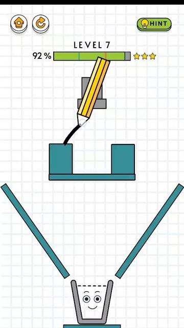 Disassembly on mobile№Наполни жикостью стакан используя карандаш 7