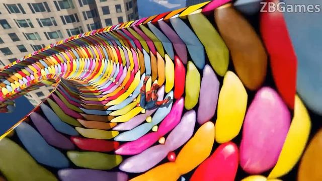 GTA 5 Epic Ragdolls | Spiderman and Squid Game Guard TRAMPOLINE Jumps/Fails 2 (Flooded Los Santos)