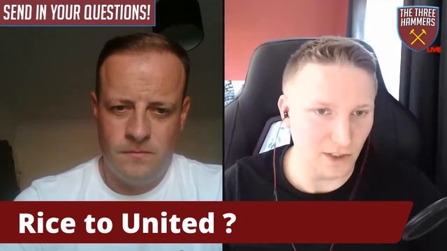The Three Hammers Podcast LIVE ! Episode 89 - Villa Review | Rice | Stadium | Man Utd Preview