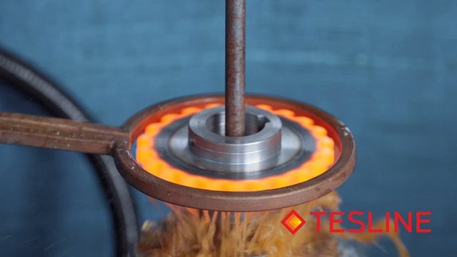 Индукционная закалка звёздочки на закалочном комплексе TESLINE