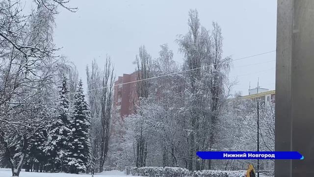 Мокрый снег и порывистый ветер накрыл Нижегородскую область