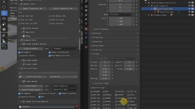 Blender / Sollumz - Create embedded collisions from drawable