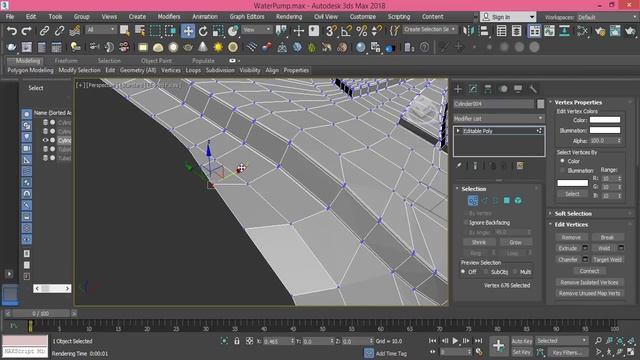 Mechanical Modeling -  Modeling Water Pump in 3Ds Max - Lesson nine