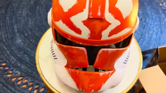 STAR WARS HASBRO BLACK SERIES 332ND AHSOKA'S CLONE TROOPER HELMET UNBOXING!