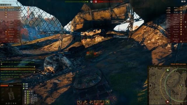 Мир танков. WOT. Бой на Объект 703 II (122). Взял 9 фрагов и 7.5К урона