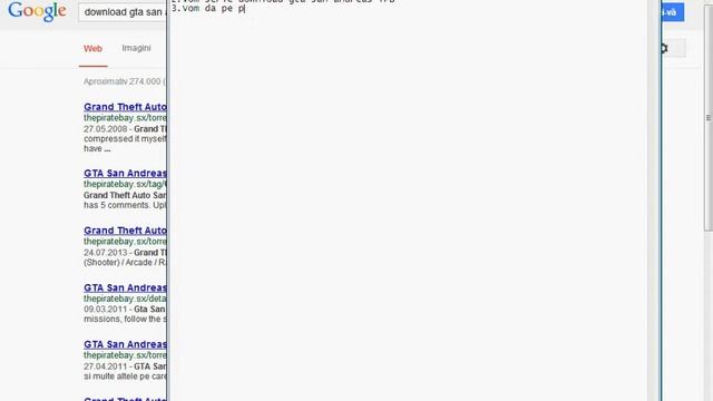 Cum sa descarci Gta San Andreas iso.