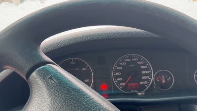 Запуск Ауди 100 при температуре +1 градус