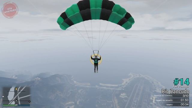 GTA Online - Todos los saltos en paracaídas de Junk Energy [16/25] - Medalla de ORO