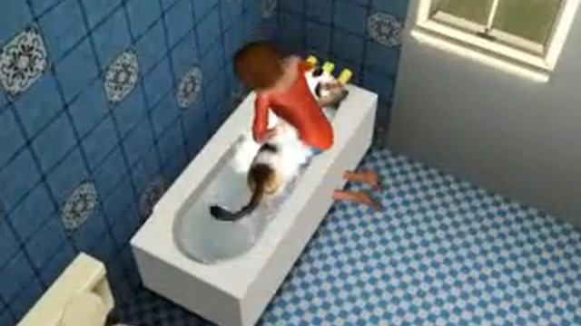ЧИСТЮЛЯ в симс 3 хихихи  :)))))