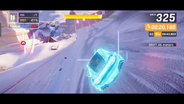 Asphalt 9: Aston Martin Vantage V12 2022 Grand Prix Final Round 2 - Snow Vault : 2⭐ 0:41.442 with O