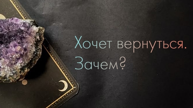 Хочет вернуться. Зачем?