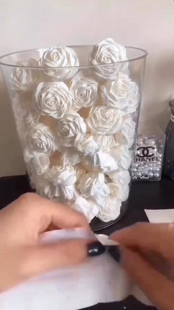 Классные розочки из салфеток 🌹