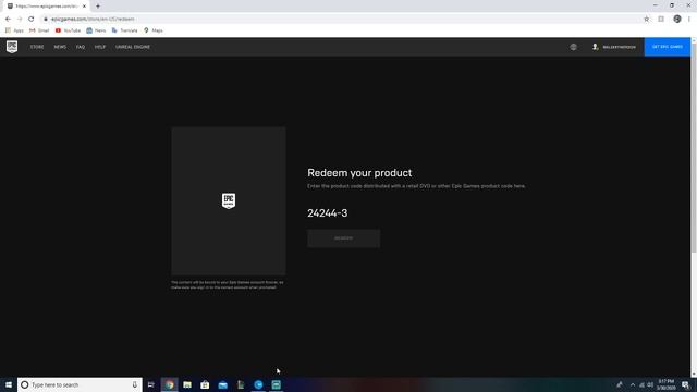 How to redeem a code on your Epic Games Account! Simple and Easy.