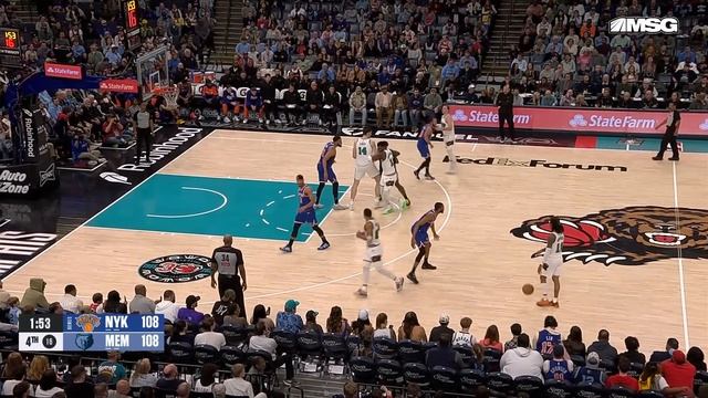 Final 4:16 WILD ENDING Grizzlies vs Knicks  | February 28, 2025