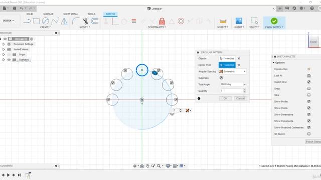 Autodesk Fusion 360'da Uygulamalar - Mirror, Circular Pattern, Rectangular Pattern