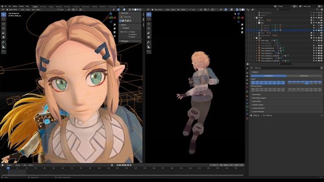 Zelda Speed Pose I -- Zelda of Calamity [Blender]