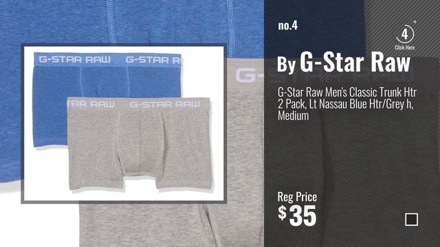 G-Star Raw Active Underwear [ Winter 2018 ]: G-Star Raw Men's Classic Trunk 3 Pack,