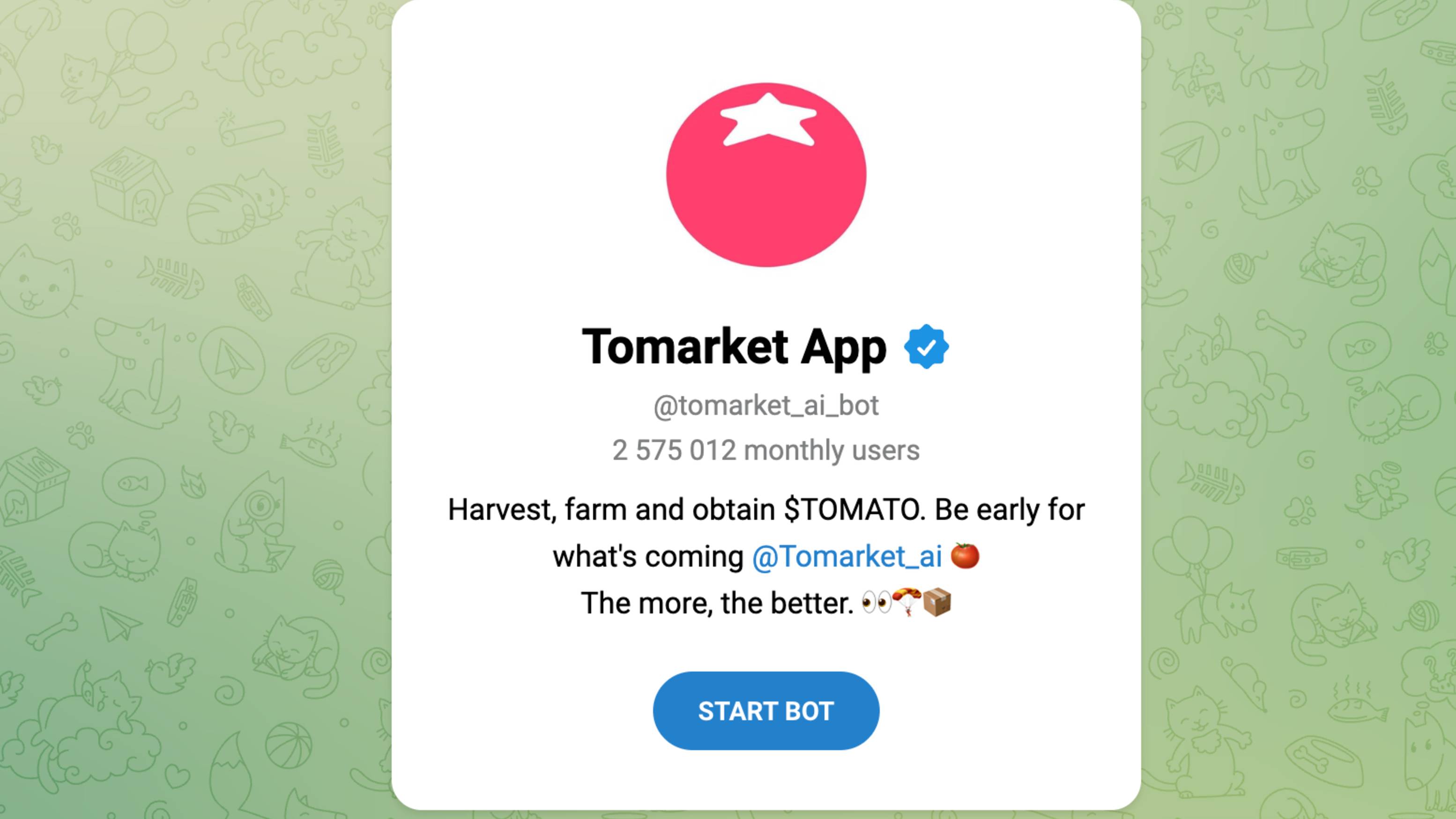 Бот в телеграм Tomarket App (Томаркет) - краткий видеоролик