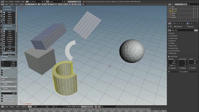Blender addon - Wonder mesh [01] introduction