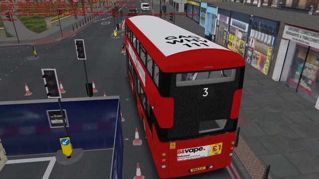 OMSI 2: Route 3 - Oxford Circus to Crystal Palace, Map - Add-On London