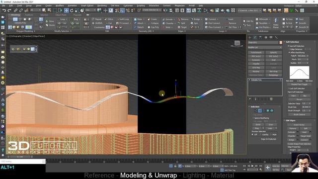 Full version | Tutorial Modeling Rattan Bench (3D Max + Vray)