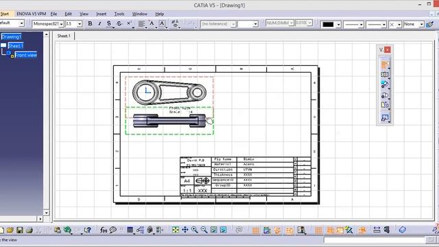 Diseño Catia V5 desde cero Part. 3 Plano en dos dimensiones