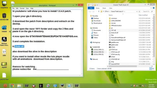 { GTA 4 } INSTALING PATCH 1.0.4.0 (very easy)