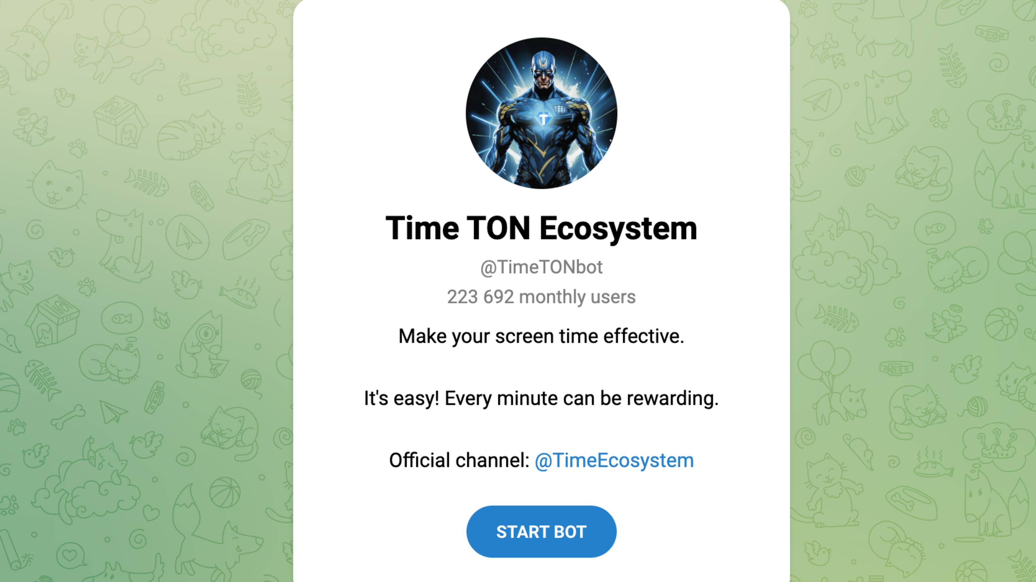 Time TON Ecosystem (TimeTONBot) - что это за проект и что нужно делать. Отзывы