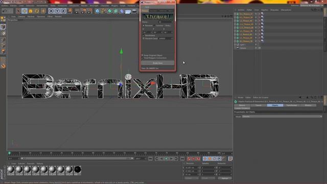 Tutorial Cinema 4D- Texto Roto