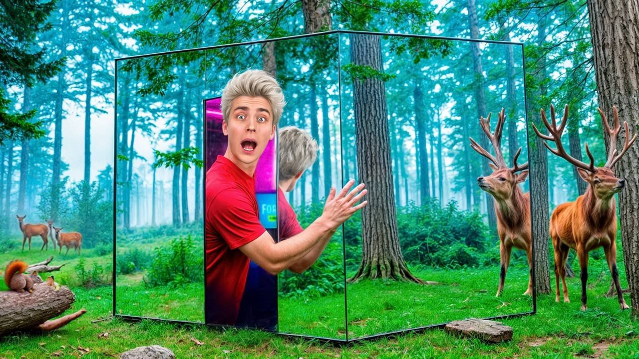 Построили НЕВИДИМУЮ СЕКРЕТНУЮ КОМНАТУ в ЛЕСУ !  ВЛАД А4
