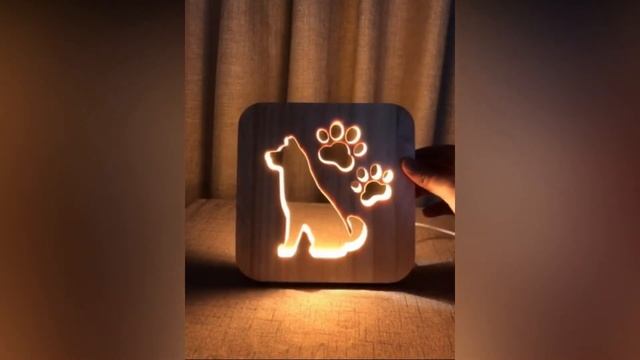 HOW TO MAKE 3D WOODEN NIGHT LAMP