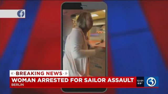 VIDEO: Woman who accused Navy sailor of wearing fake uniform arrested, charged with assault