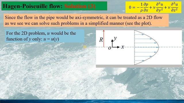 Hagen-Poiseuille flow: a detailed complete solution to the Navier-Stokes equation