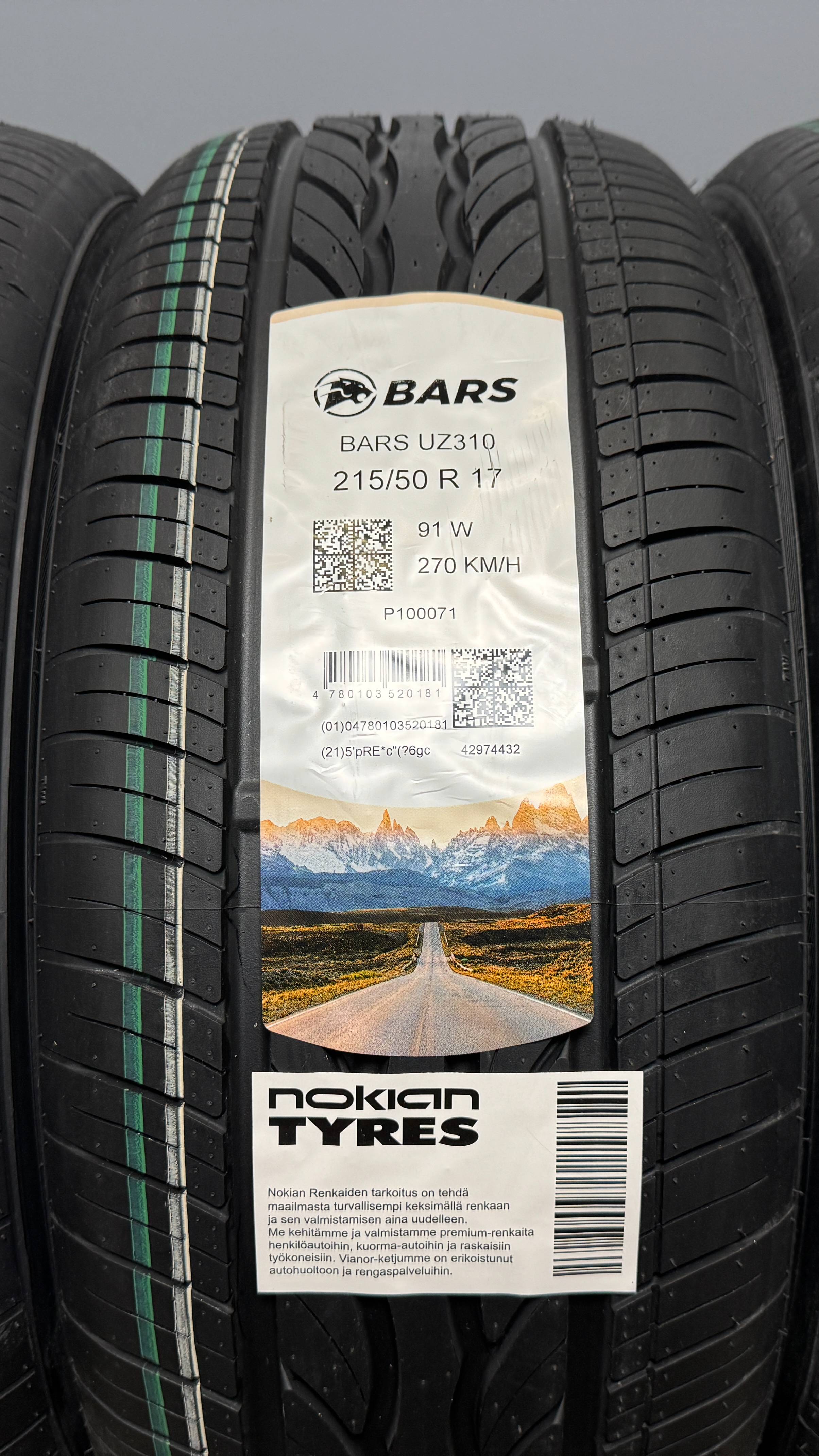 BARS UZ310 215/50 R17 91W