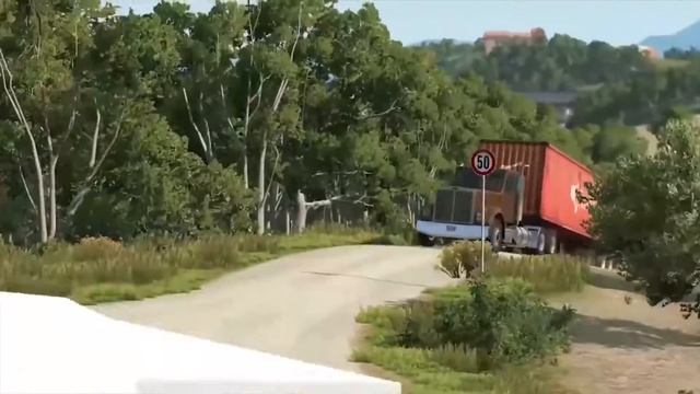 Giant Saw Against Cars - BeamNG.drive