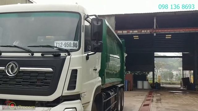 Xe cuốn ép chở rác 22 khối Dongfeng mới 2021. LH: 098 136 8693
