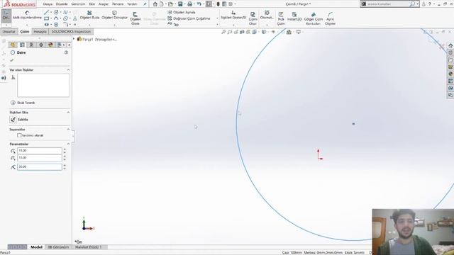 SolidWorks #5 Daire (Circle)